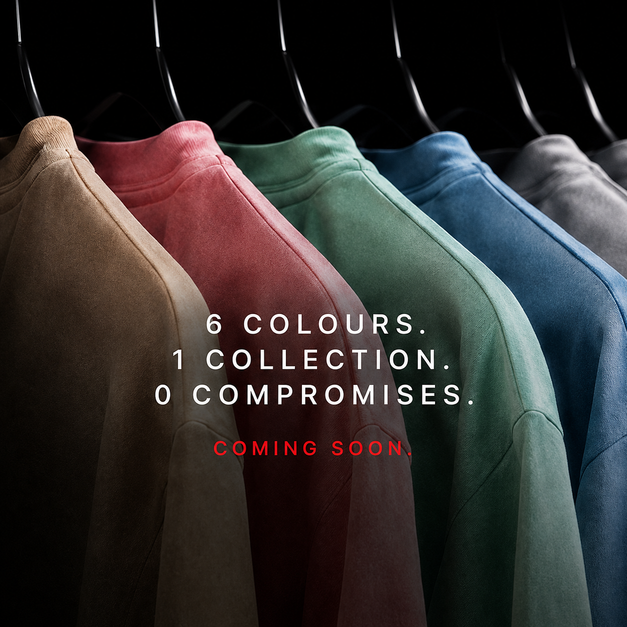 BRT Media six-colour first collection campaign image